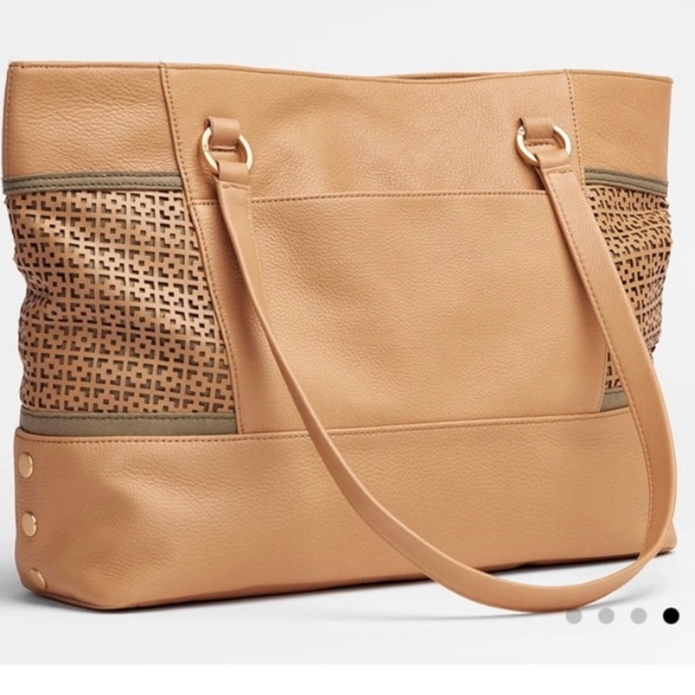 NWT Hammitt Andersen Breeze Block Tote with Brushed Gold